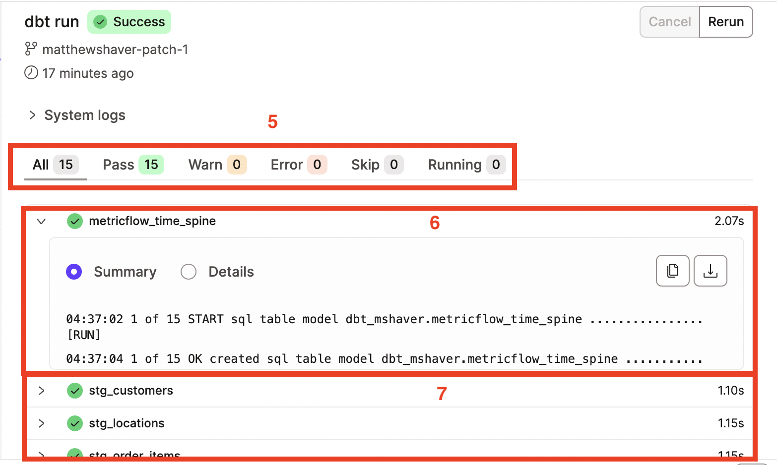The Invocation History list displays a list of previous invocations in the IDE